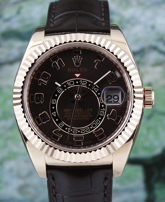 (image for) 99% LIKE NEW ROLEX 18K EVEROSE GOLD SKY DWELLER / 326135